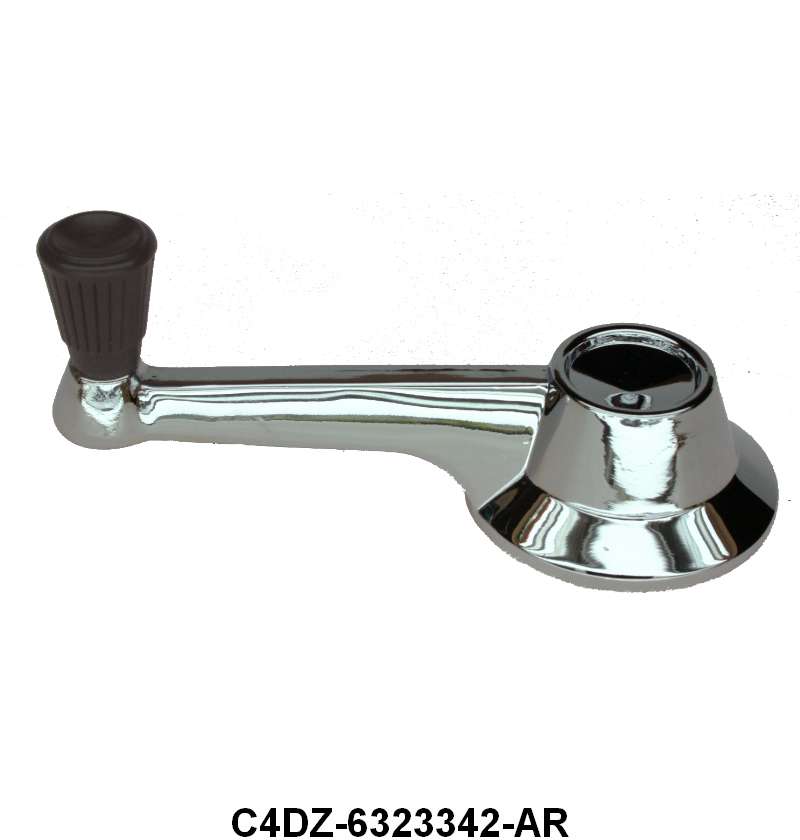 QUARTER WINDOW CRANK - 64-65 FLCN/FRLN/COMET WITH BLACK KNOB