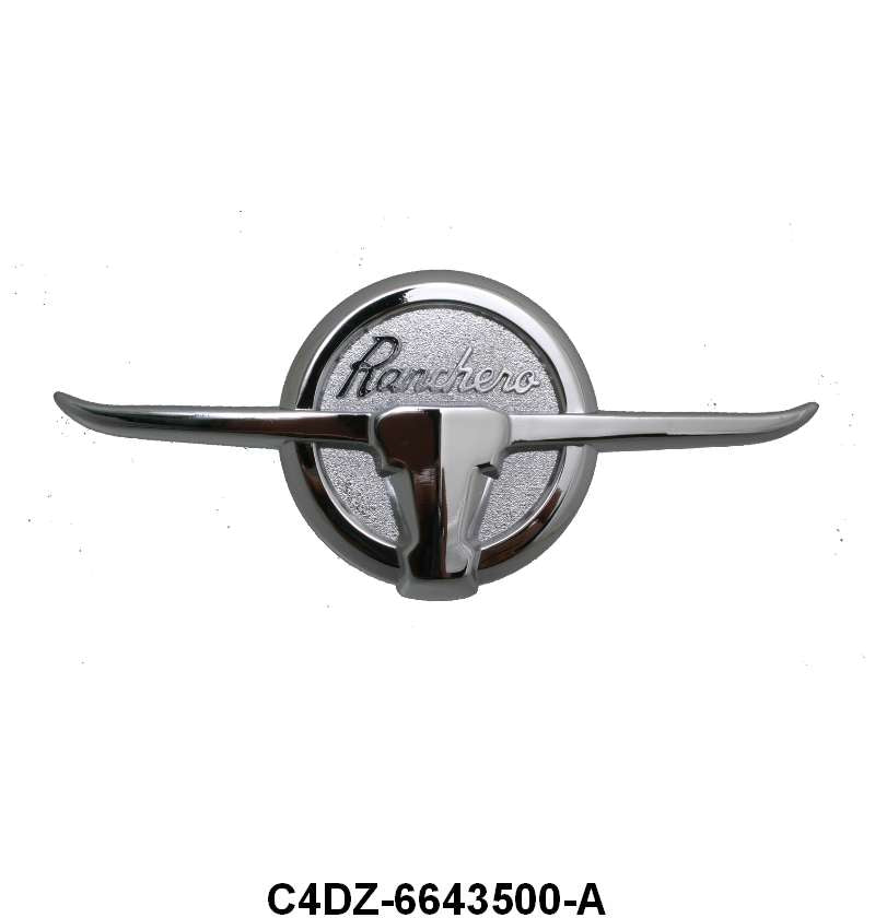 TAILGATE BULL EMBLEM - 64-65 RANCHERO