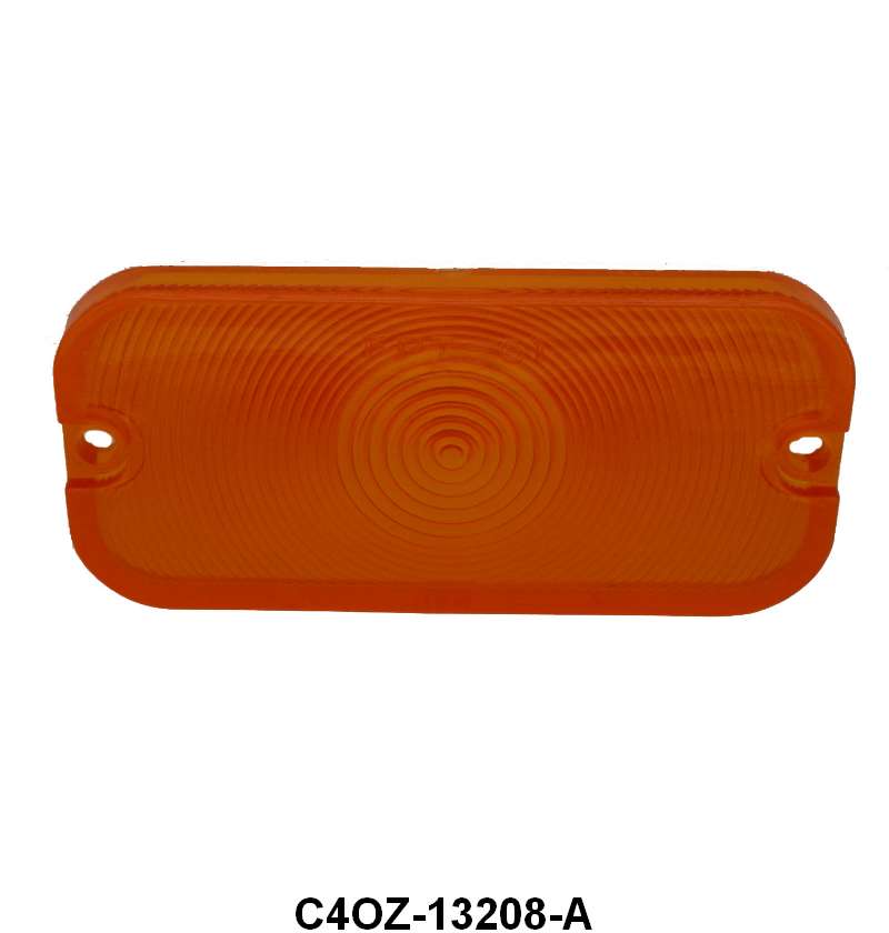 PARK LIGHT LENS - 61-64 GALAXIE, 64-65 FAIRLANE, 64-67 COMET AMBER