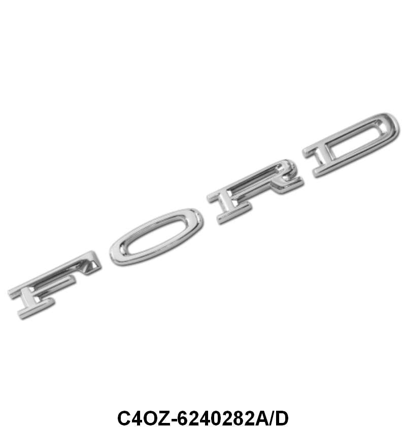 "F.O.R.D." LETTERS - 64 FAIRLANE HOOD & TRUNK , 64-66 MUSTANG HOOD