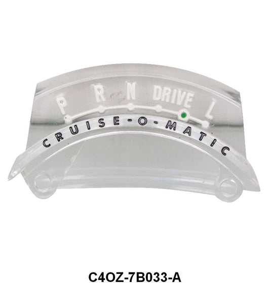 AUTOMATIC SHIFT INDICATOR DIAL "PRNDL" - 64-65 FLCN/FRLN/CMT W/3 SPD