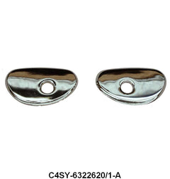 INSIDE DOOR HANDLE ESCUTCHEONS - 65-66 MUSTANG WITH PONY DOOR PANELS