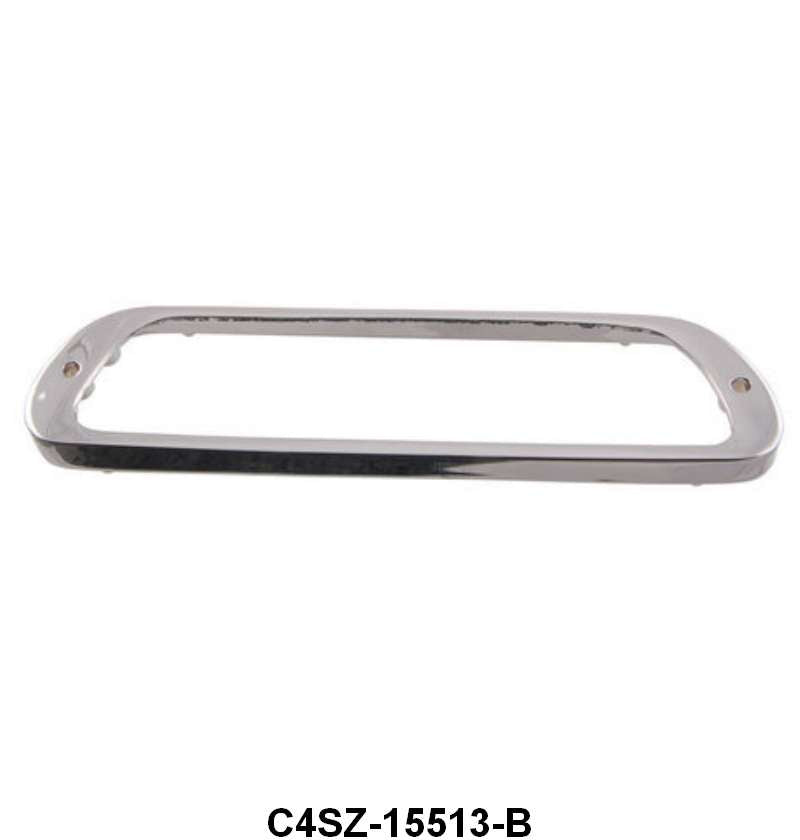 CARGO LIGHT LENS CHROME BEZEL - 67-77 F-100/F-350