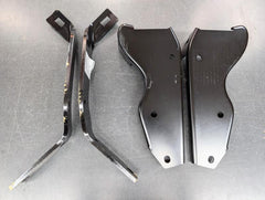 STYLESIDE REAR BUMPER BRACKETS - 64-72 F-100/F-250 BLACK 4 PIECES