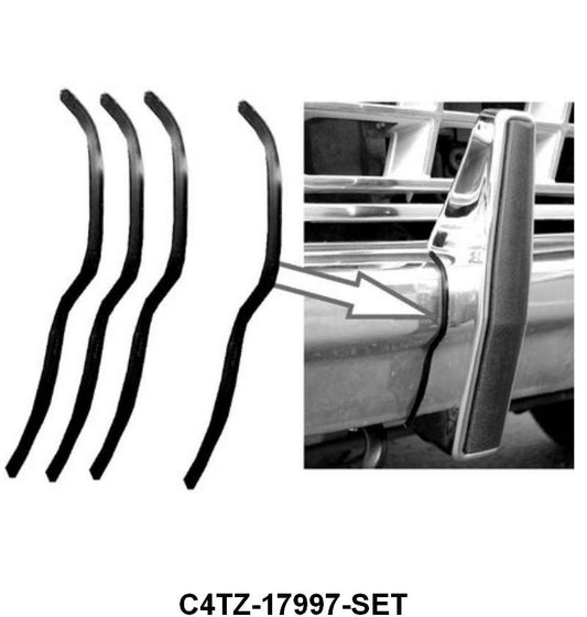 FRONT BUMPER GUARDS TO BUMPER SEALS - 64-79 F-100/F-350 4 pcs