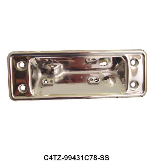 STYLESIDE TAILGATE HANDLE MOUNTING PLATE (STAINLESS) - 64-72 F-100/F-250