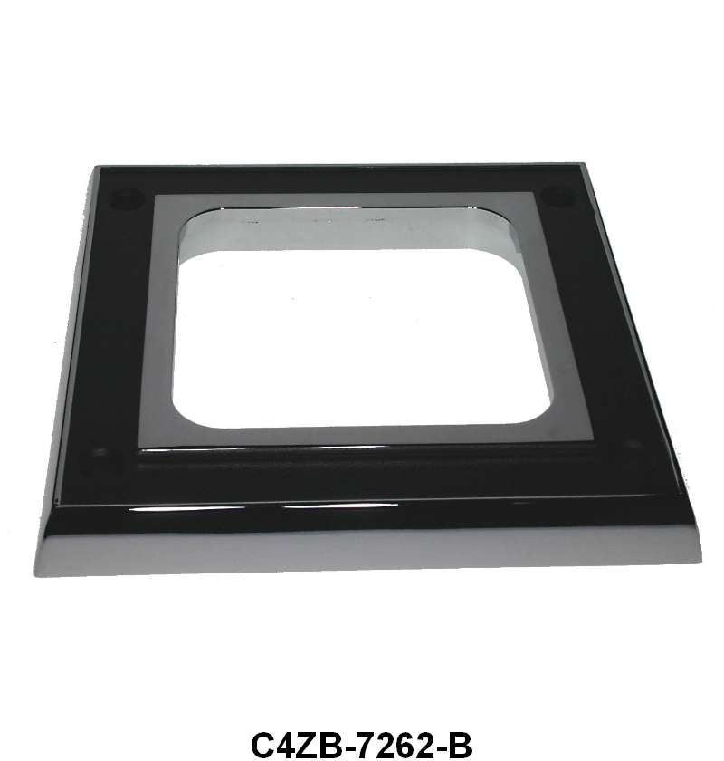 DELUXE SHIFT BOOT BEZEL - 65-68 MUSTANG, 3 spd ,4 spd CHROME