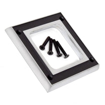 DELUXE SHIFT BOOT BEZEL - 65-68 MUSTANG, 3 spd ,4 spd SATIN CHROME