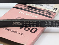 POWER STEERING BELT WITH FoMoCo LOGO - 65-66 ALL PASS WITH FORD PUMP