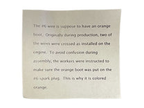 SPARK PLUG WIRE SET - 65-66 ALL 352/390/428 W/SCRIPT