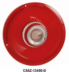 TAIL LIGHT LENS WITH FOMOCO SCRIPT - 65 CUSTOM W/BACK UP