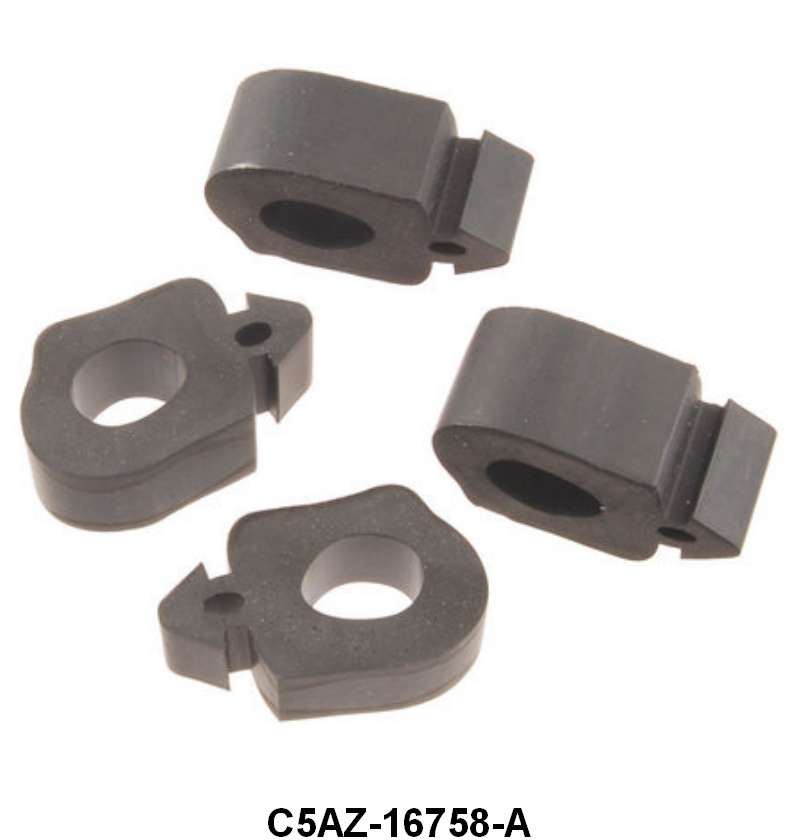 HOOD SIDE BUMPERS ON HOOD - 65-66 GALAXIE