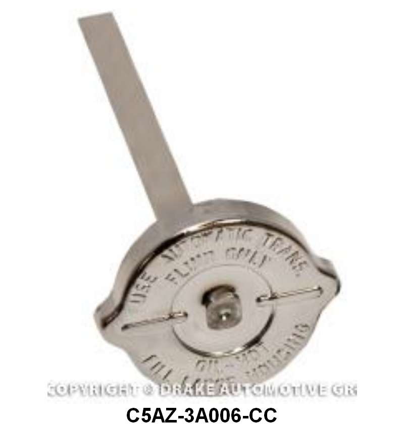 POWER STEERING PUMP CAP - 65-66 ALL PASS W/ANGLED NECK CHROME