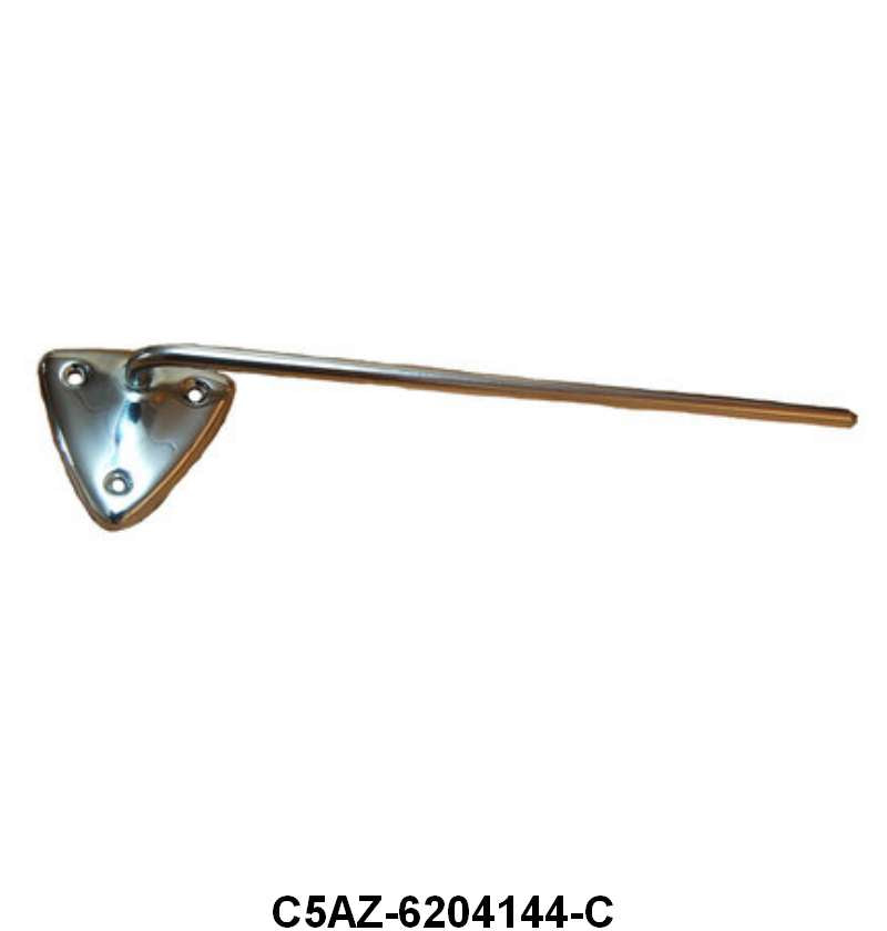 CHROME SUN VISOR BRACKET - 65-66 GALAXIE EXCEPT CONV FITS RH OR LH