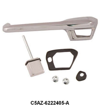 OUTSIDE DOOR HANDLE - 65-66 GALAXIE LH WITH BUTTON & PADS