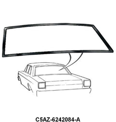 REAR/BACK WINDOW SEAL - 65-66 GALAXIE/CUSTOM 2DR & 4DR SEDAN