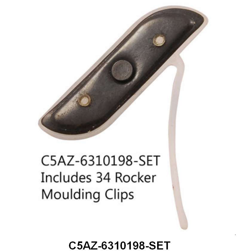ROCKER MOLDING CLIP SET - 67-72 F-100/F-250 34 pcs