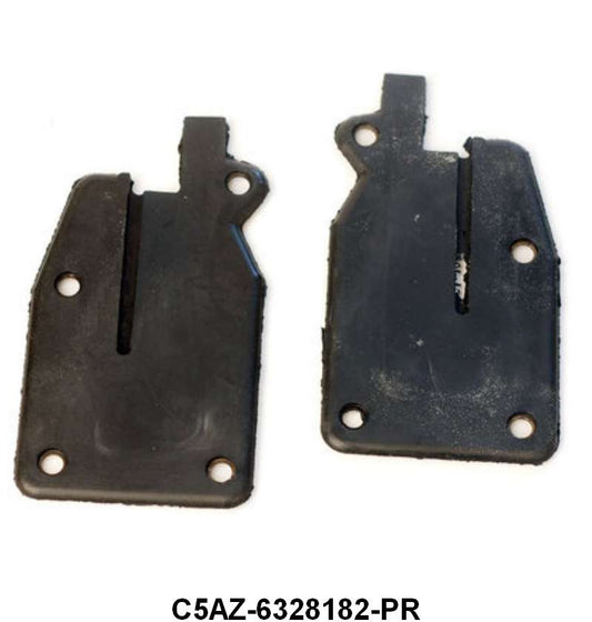 LOWER FRONT OF QUARTER WINDOW SEALS - 65-68 GALAXIE 2DR HARDTOP, FASTBACK, CONV