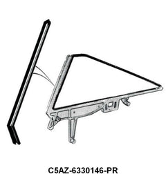 FRONT EDGE OF QUARTER WINDOW SEALS - 65-68 GLX CONV,65-66 FASTBACK,68 HARDTOP