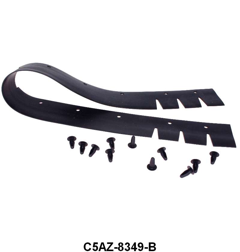 BOTTOM OF RADIATOR TO FRAME AIR DEFLECTOR SEAL - 65-68 GLX ALL ENGINES