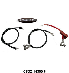FORD SCRIPT BATTERY CABLE SET - 65 FALCON/RANCHERO/COMET 6cyl