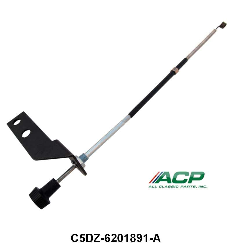 AIR VENT CABLE WITH BRACKET AND KNOB - 65 FLCN, 65-66 MUST W/BRACKET