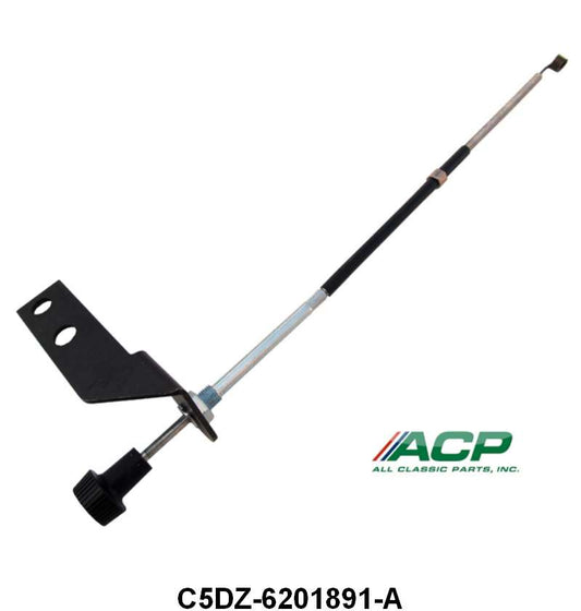 AIR VENT CABLE WITH BRACKET AND KNOB - 65 FLCN, 65-66 MUST W/BRACKET