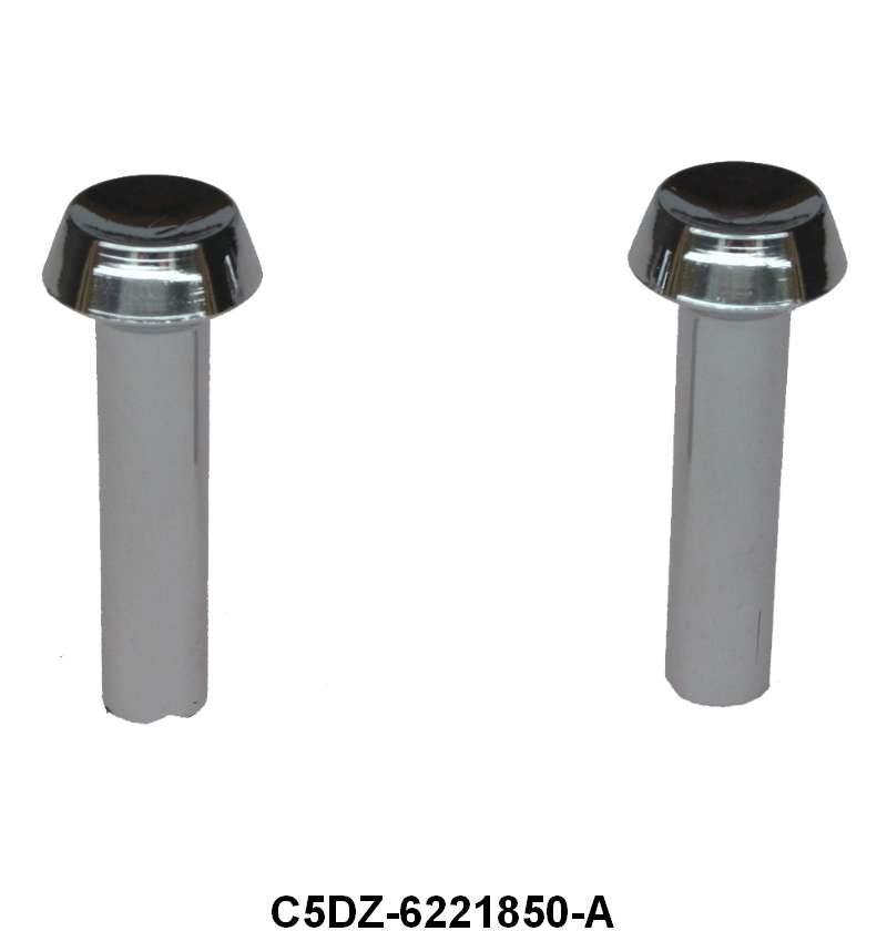 DOOR LOCK KNOBS, CHROME - 65-66 MUST, 65 FALCON/FAIRLANE/COMET