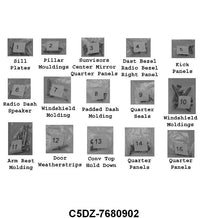 INTERIOR SCREW KIT - 65 FALCON CONVERTIBLE