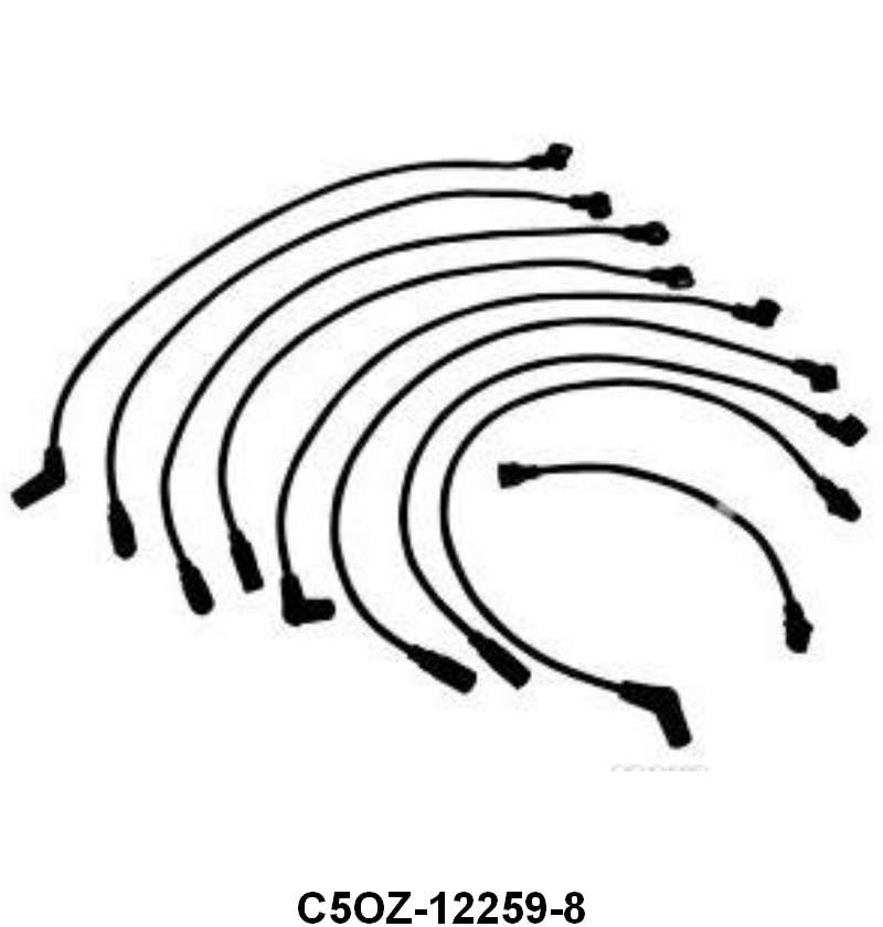 SPARK PLUG WIRE SET - 62-66 ALL 221/260/289 EXCL 66/W/SMOG W/SCRIPT