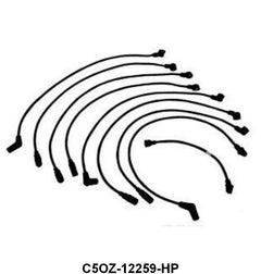 SPARK PLUG WIRE SET - 63-67 289HP W/STEEL CORE W/SCRIPT