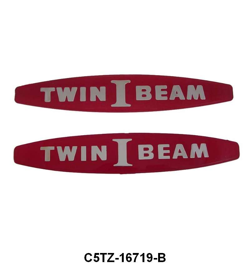 FRONT FENDER EMBLEM PLASTIC INSERT - 65-66 F-100/F-250 "TWIN I-BEAM"