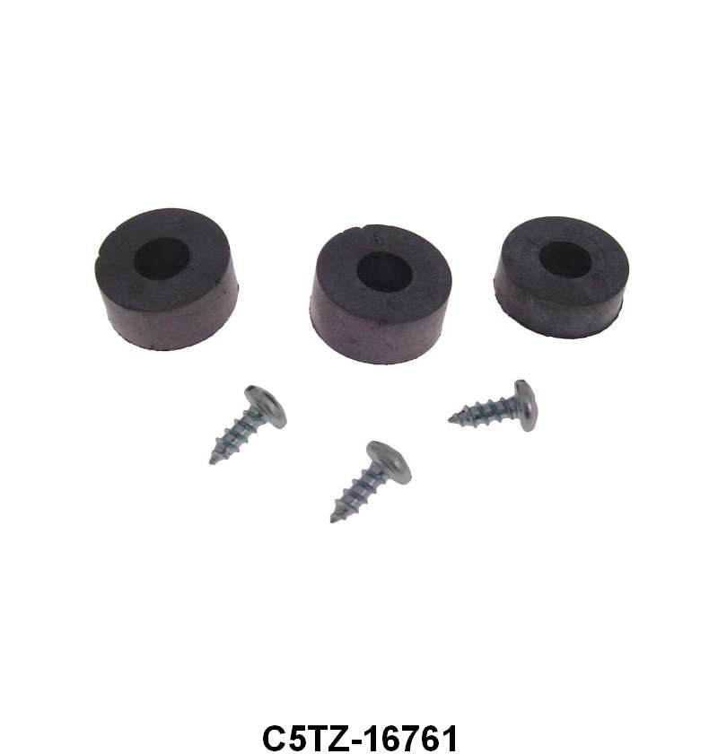 HOOD BUMPER KIT - 65-66 F-100/F-350, SET OF3