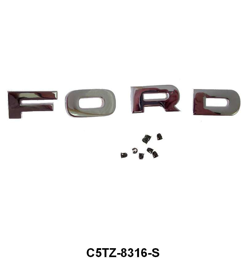 GRILLE PANEL "FORD" LETTERS - 65-66 F-100/F-350