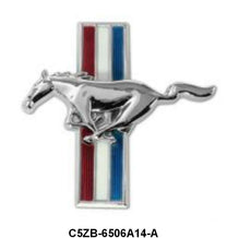 GLOVE BOX DOOR EMBLEM - 65-66 MUSTANG, FLAT