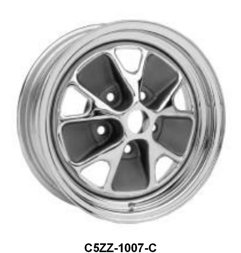 ALL CHROME STYLE STEEL WHEEL -  15" X 7" NEEDS CENTER CAP