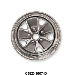 ALL CHROME STYLE STEEL WHEEL - 63-67 MUSTANG, FALCON, FAIRLANE