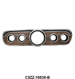 INSTRUMENT BEZEL - 65-66 MUSTANG WITH WOODGRAIN
