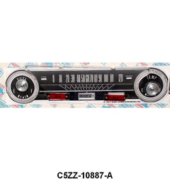 INSTRUMENT BEZEL LENS - 65 FALCON, 65 MUSTANG W/ALTERNATOR