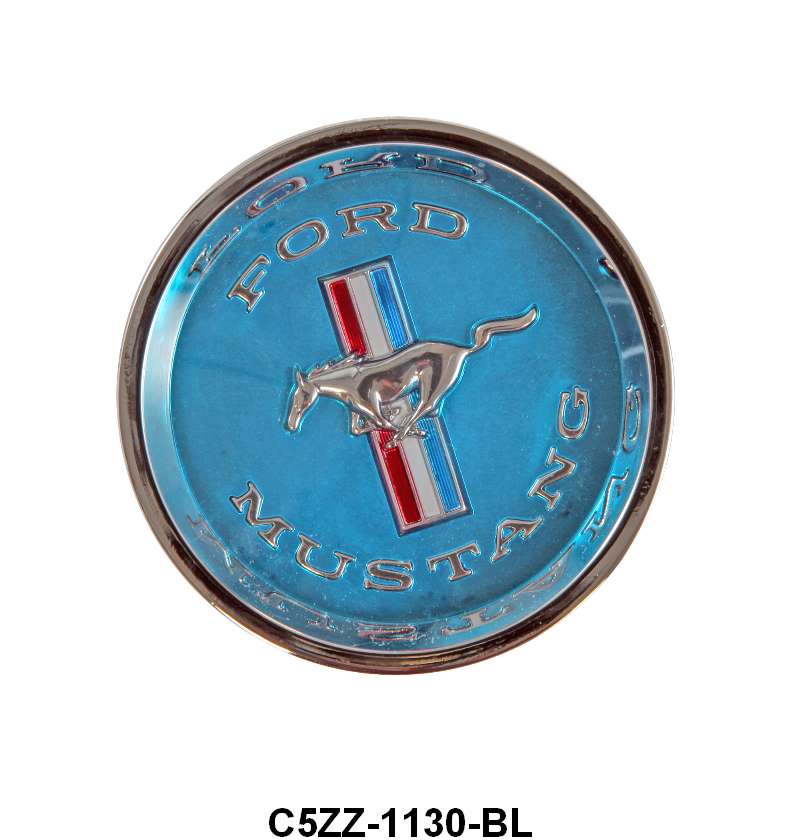 STYLE STEEL WHEEL CENTER EMBLEM - 65-66 MUSTANG BLUE