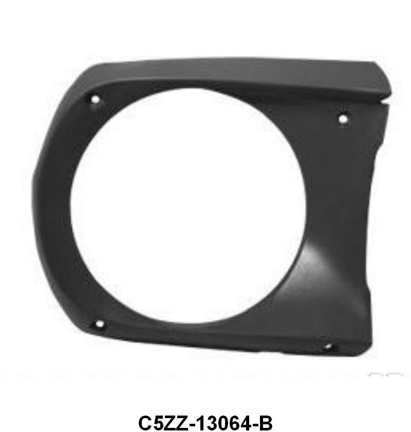 HEADLIGHT DOOR/BEZEL - 65-66 MUSTANG RH