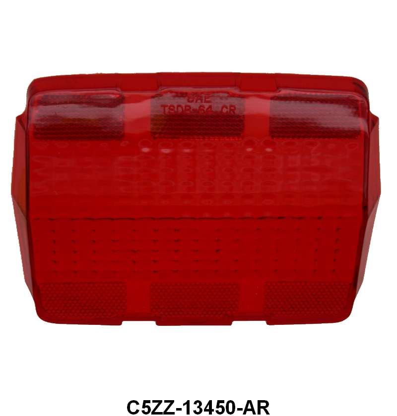 TAIL LIGHT LENS WITH FoMoCo SCRIPT - 64-66 MUSTANG