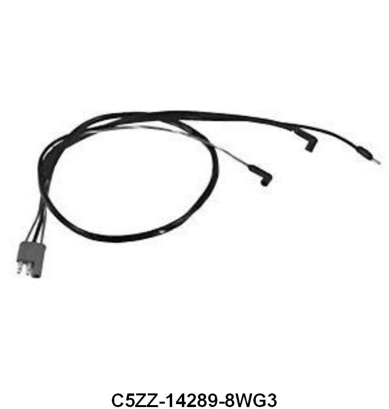 FIREWALL TO ENGINE HARNESS - 65 MUST 289 W/GAUGES & 3 SPD HEATER