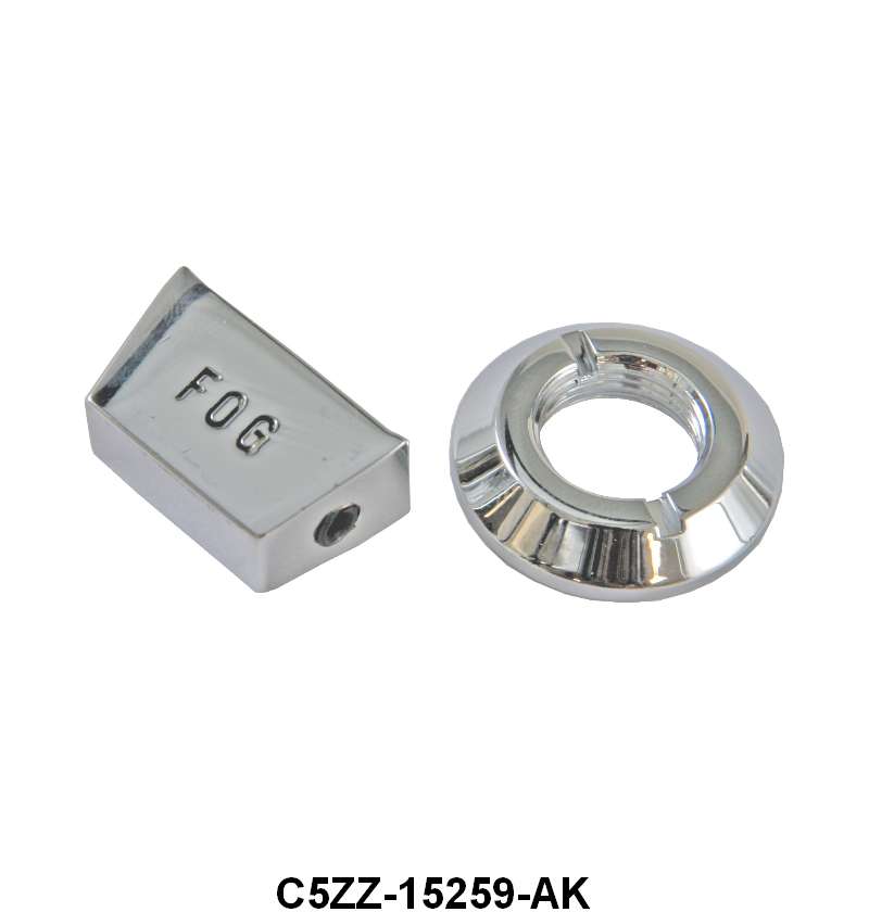 FOG LIGHT SWITCH KNOB AND BEZEL - 65-67 MUSTANG
