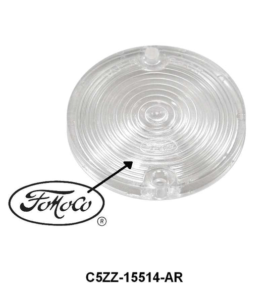 BACKUP LIGHT LENS WITH FoMoCo SCRIPT - 64-68 MUSTANG 67-68 COUGAR