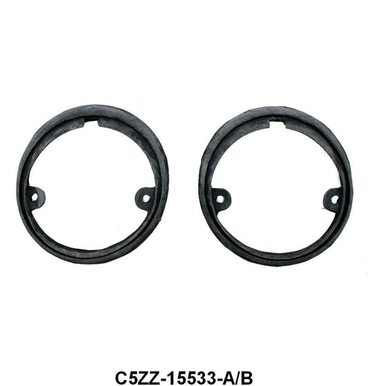 BACKUP LIGHT HOUSING TO REAR VALANCE PADS - 64-66 MUSTANG