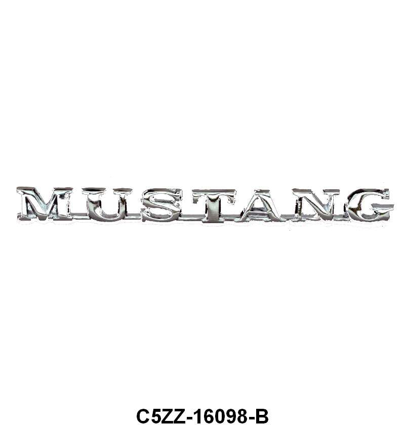 FENDER EMBLEM/SCRIPT - 65-66 COUPE/CONV "MUSTANG"
