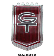 FENDER EMBLEM - 65-66 MUSTANG (BEFORE 10-1-65) "GT" CERAMIC