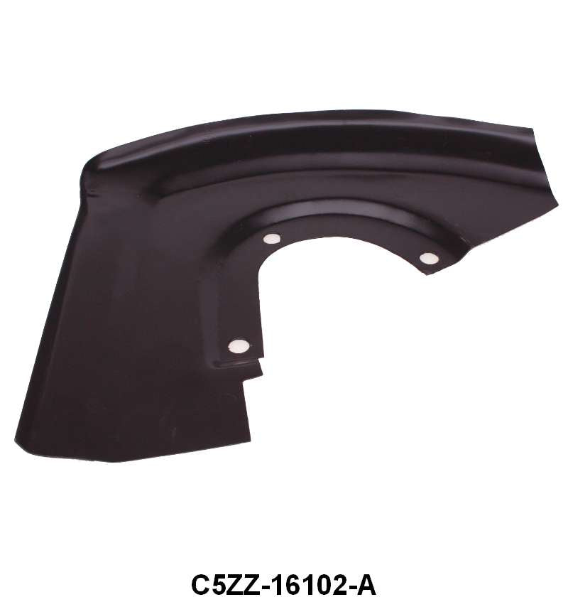 FRONT OF FRONT FENDER SPLASH SHIELD - 64-66 MUSTANG RH