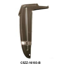 REAR OF FRONT FENDER SPLASH SHIELD - 64-66 MUSTANG LH